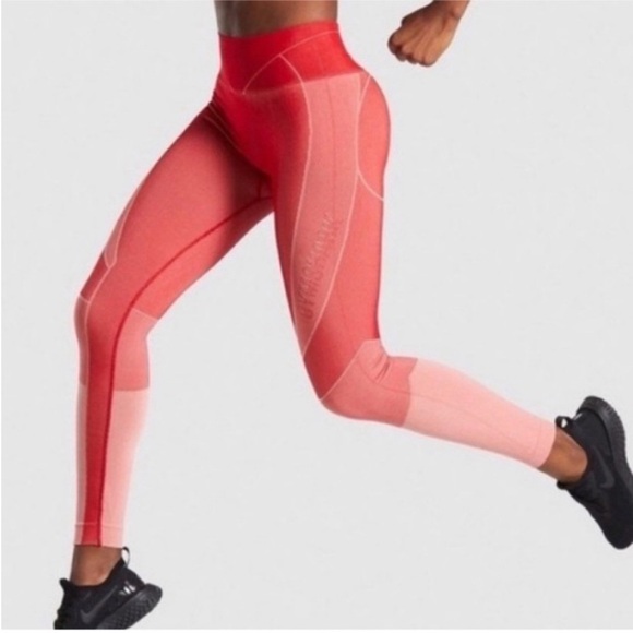 Gymshark Red Turbo Seemless Leggings - Picture 9 of 10